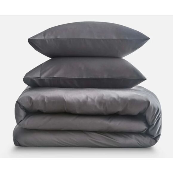 Sijo Doz Organic Bamboo Duvet Queen/FullCover Set - Duvet and 2 Shams Storm